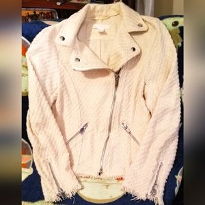 H&M SZ:4 CREME ZIP UP JACKET